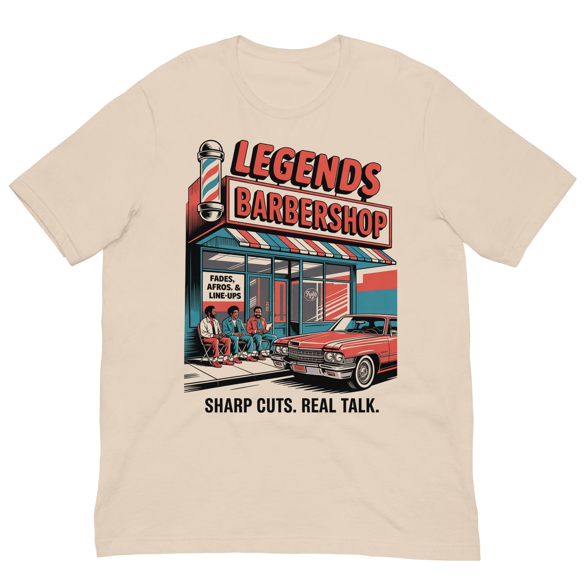 Legends Barbershop T-Shirt - Bold Black Apparel