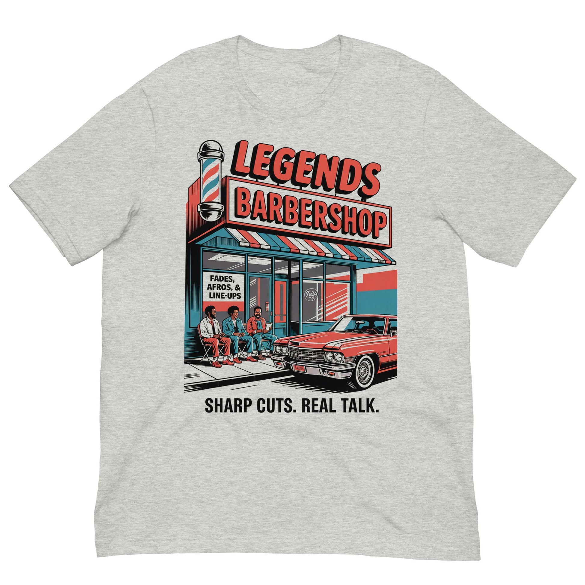 Legends Barbershop T-Shirt - Bold Black Apparel