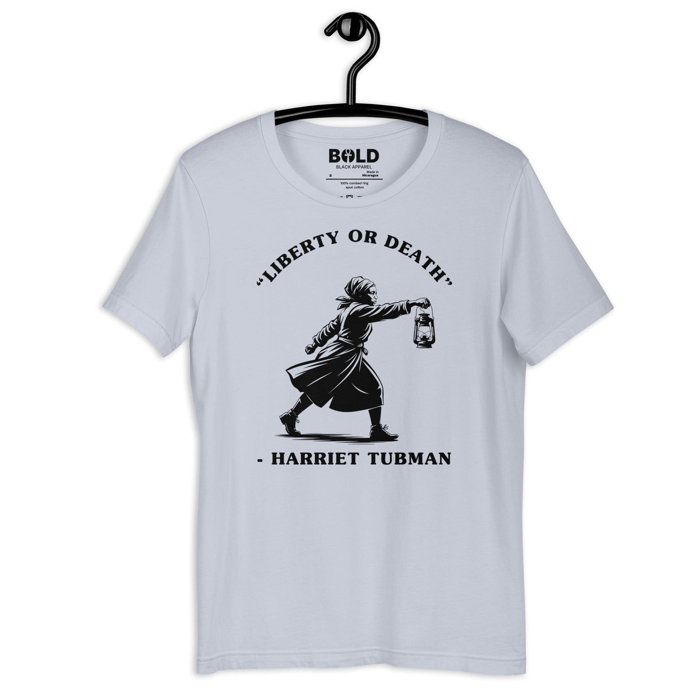 Liberty or Death Harriet Tubman T-Shirt - Bold Black Apparel