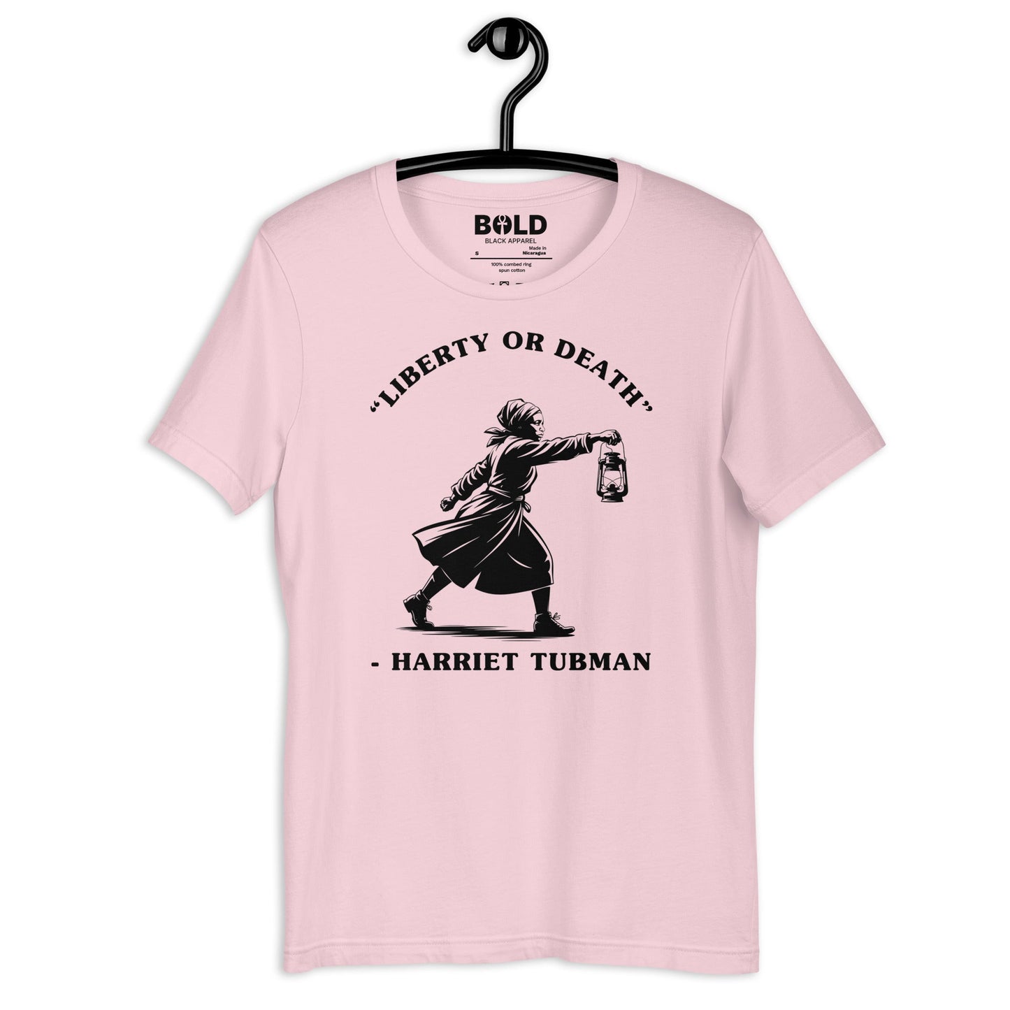 Liberty or Death Harriet Tubman T-Shirt - Bold Black Apparel