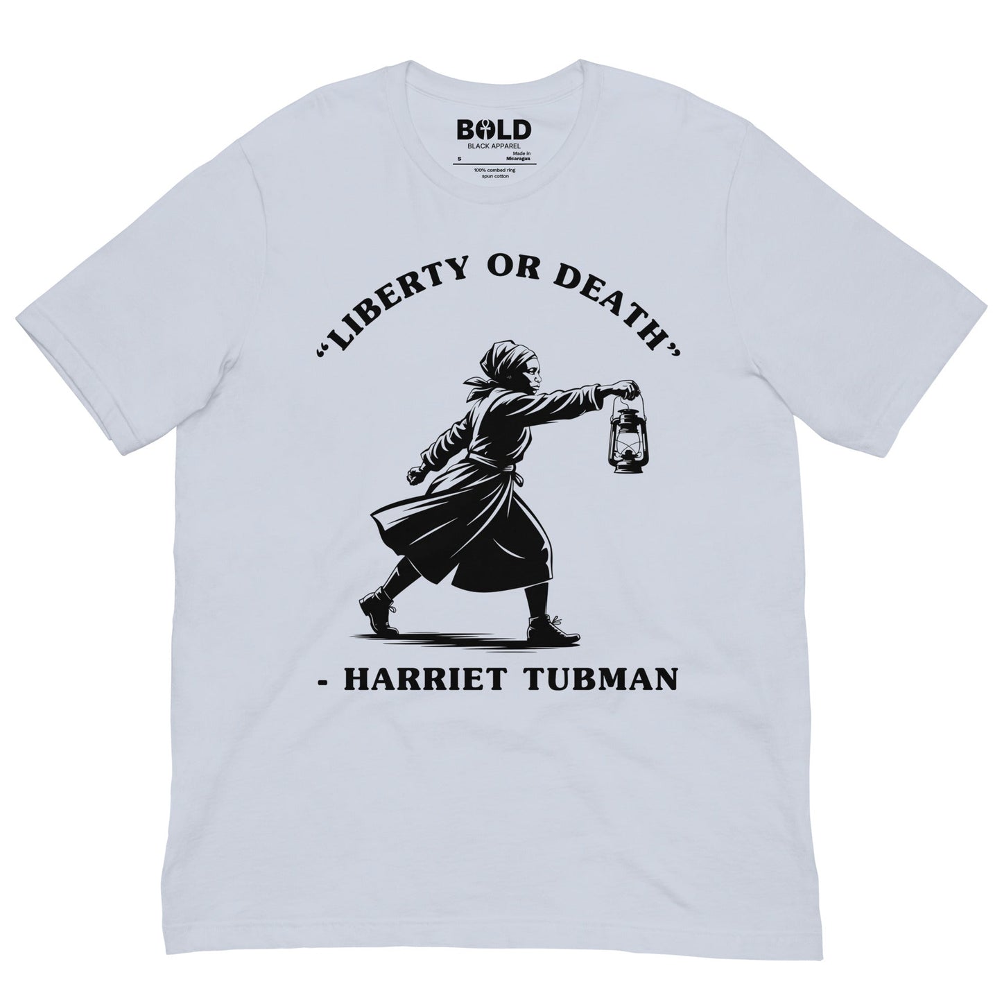Liberty or Death Harriet Tubman T-Shirt - Bold Black Apparel