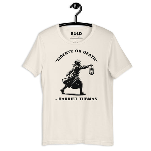 Liberty or Death Harriet Tubman T-Shirt - Bold Black Apparel