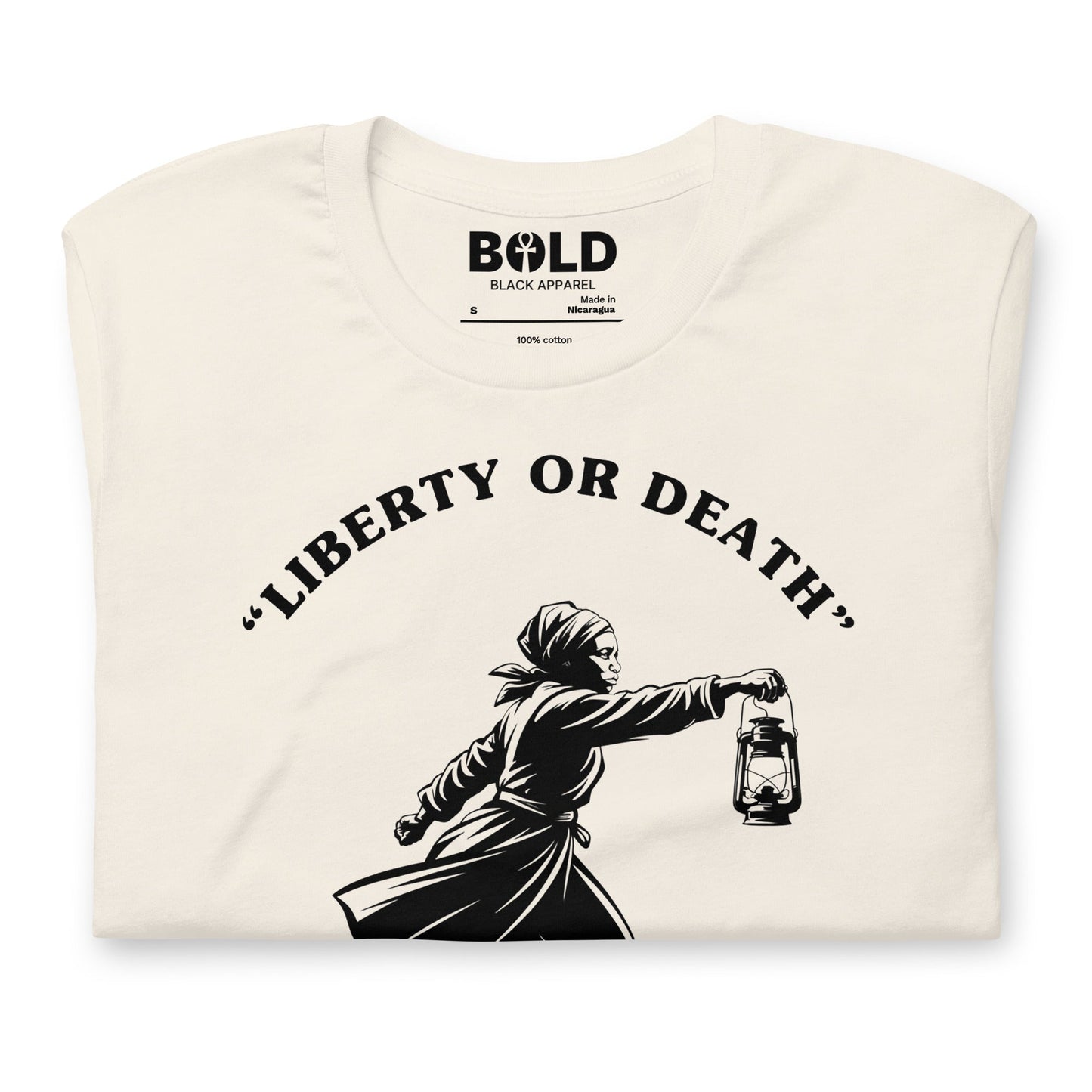 Liberty or Death Harriet Tubman T-Shirt - Bold Black Apparel