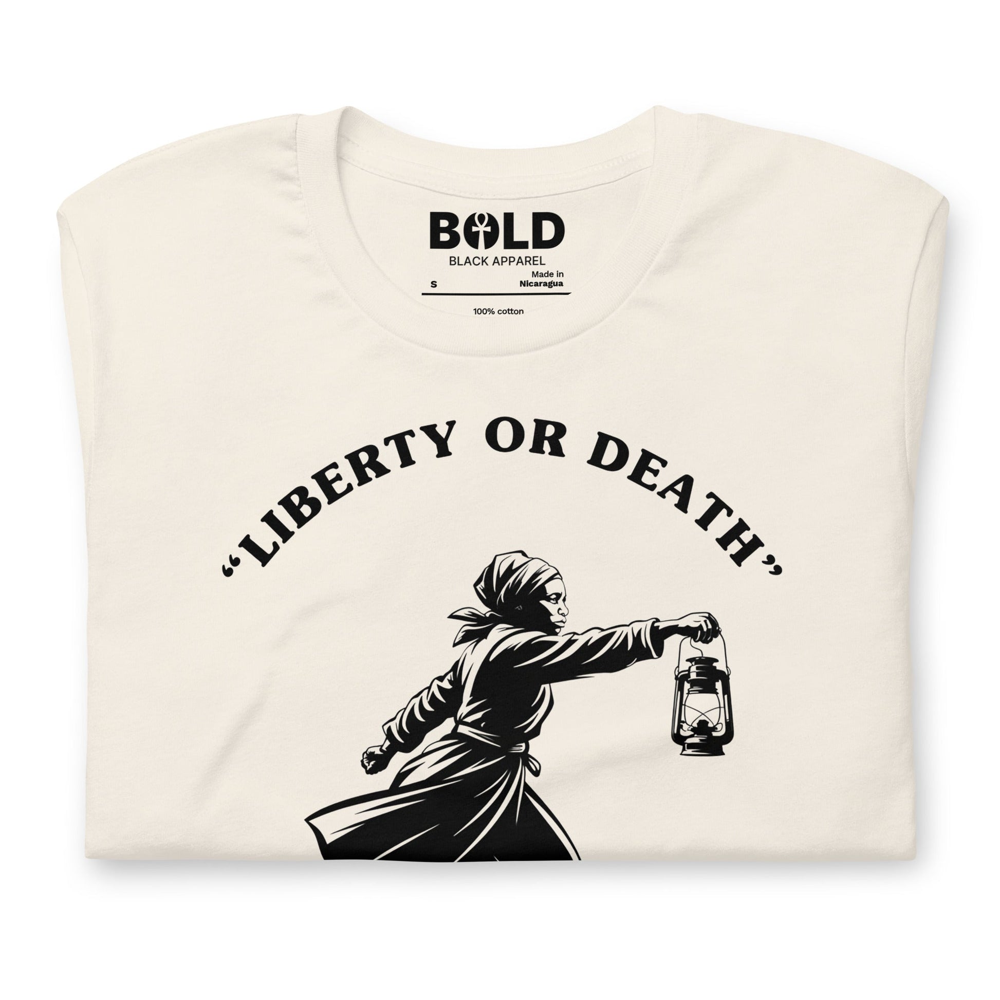 Liberty or Death Harriet Tubman T-Shirt - Bold Black Apparel