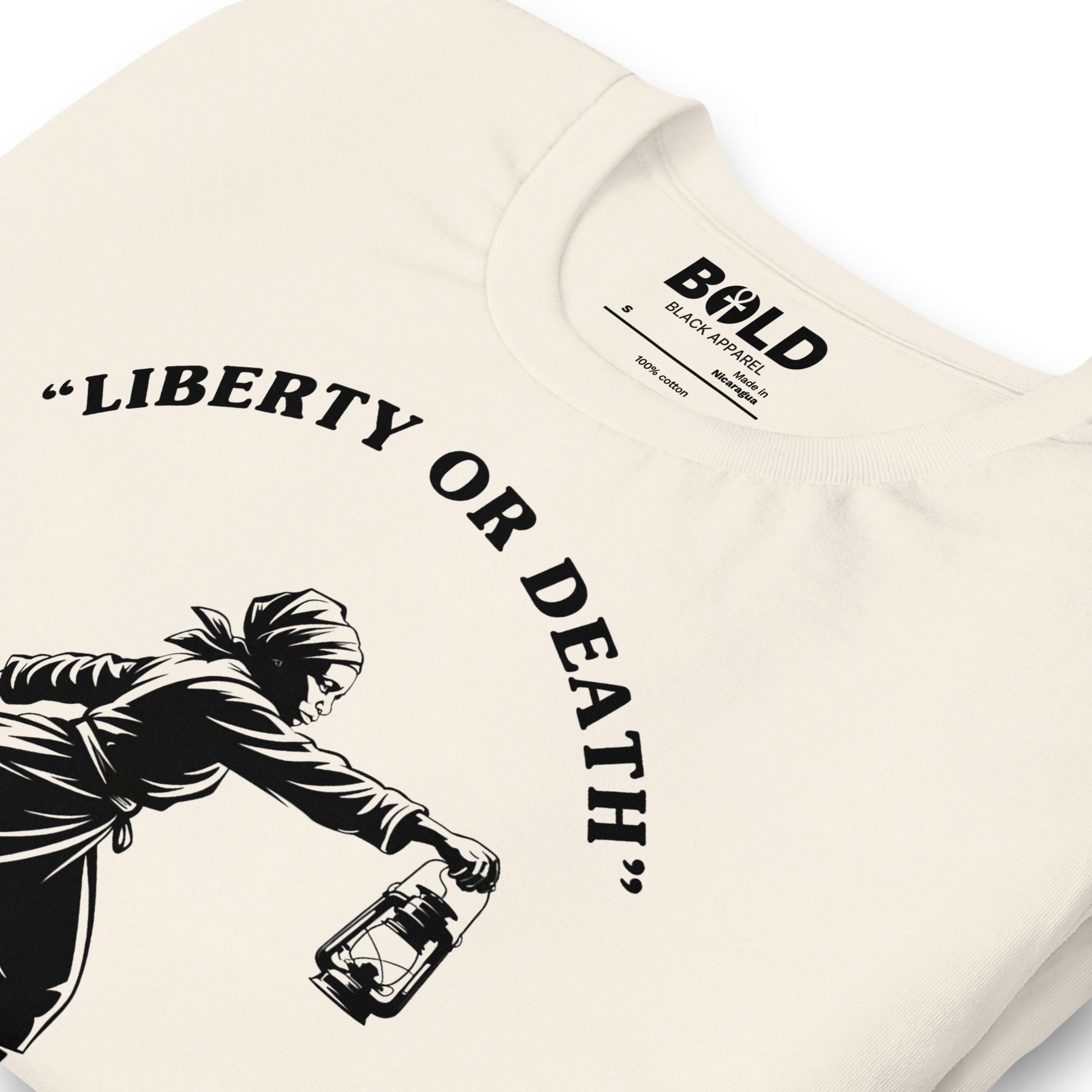 Liberty or Death Harriet Tubman T-Shirt - Bold Black Apparel