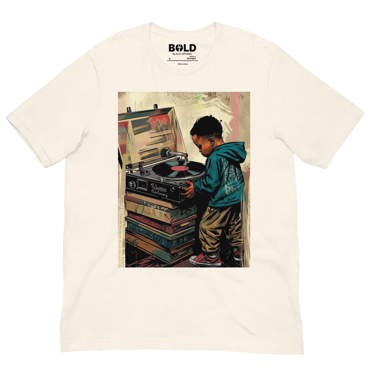 Little Boy Vinyl T-Shirt - Bold Black Apparel