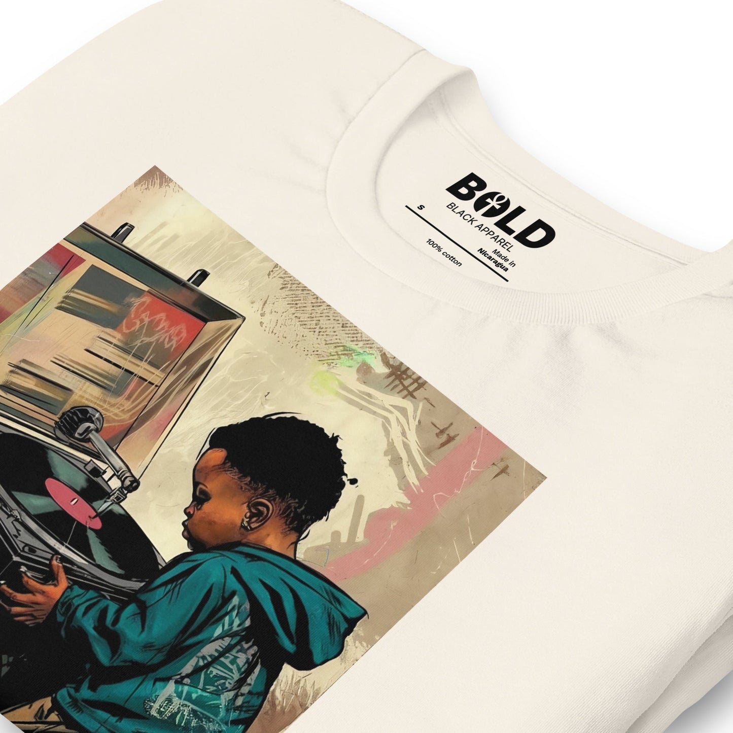 Little Boy Vinyl T-Shirt - Bold Black Apparel