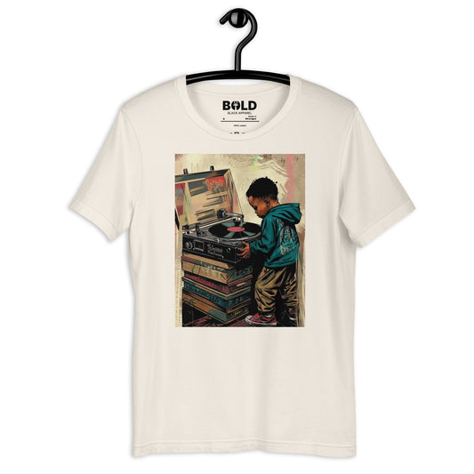 Little Boy Vinyl T-Shirt - Bold Black Apparel