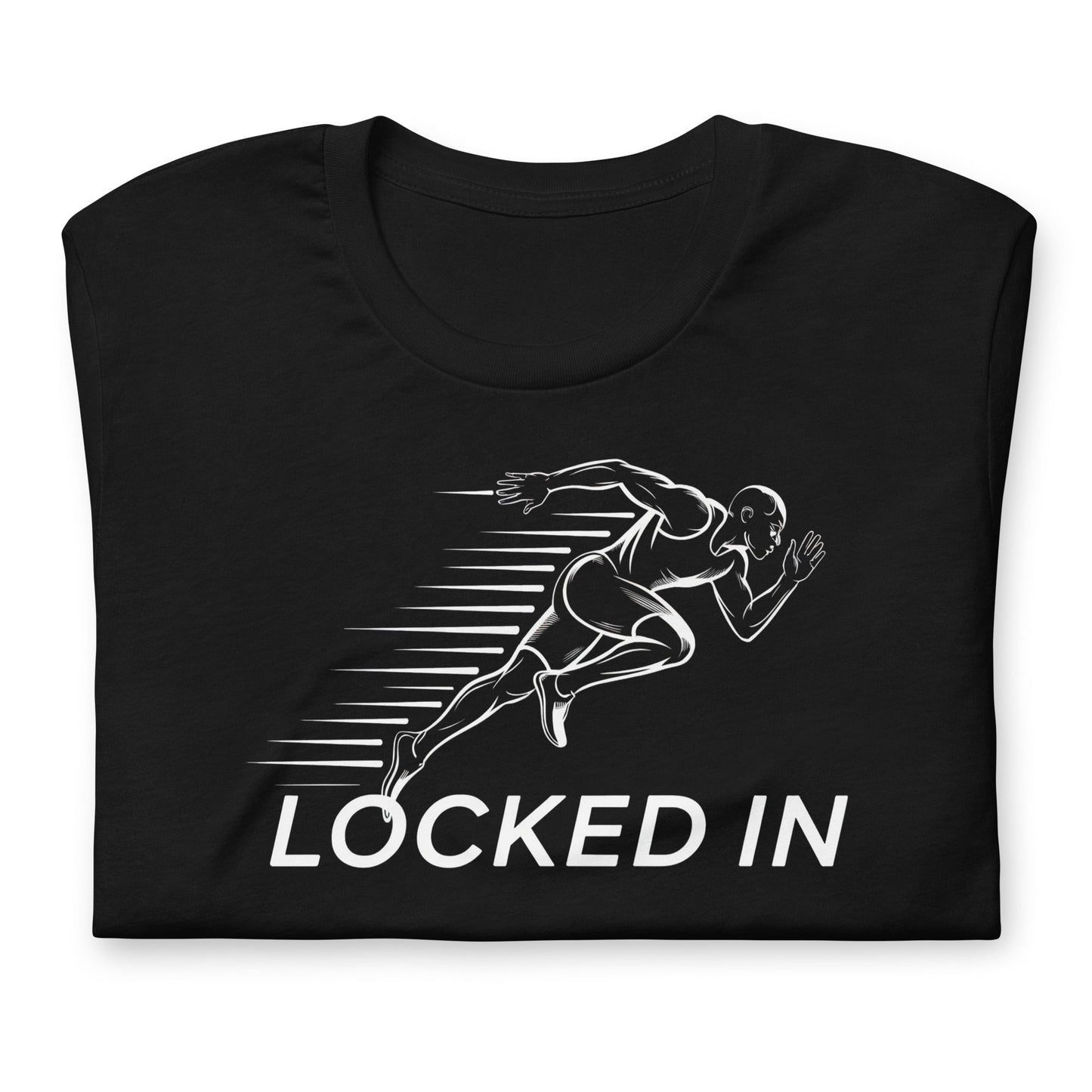 Locked In T-Shirt - Bold Black Apparel