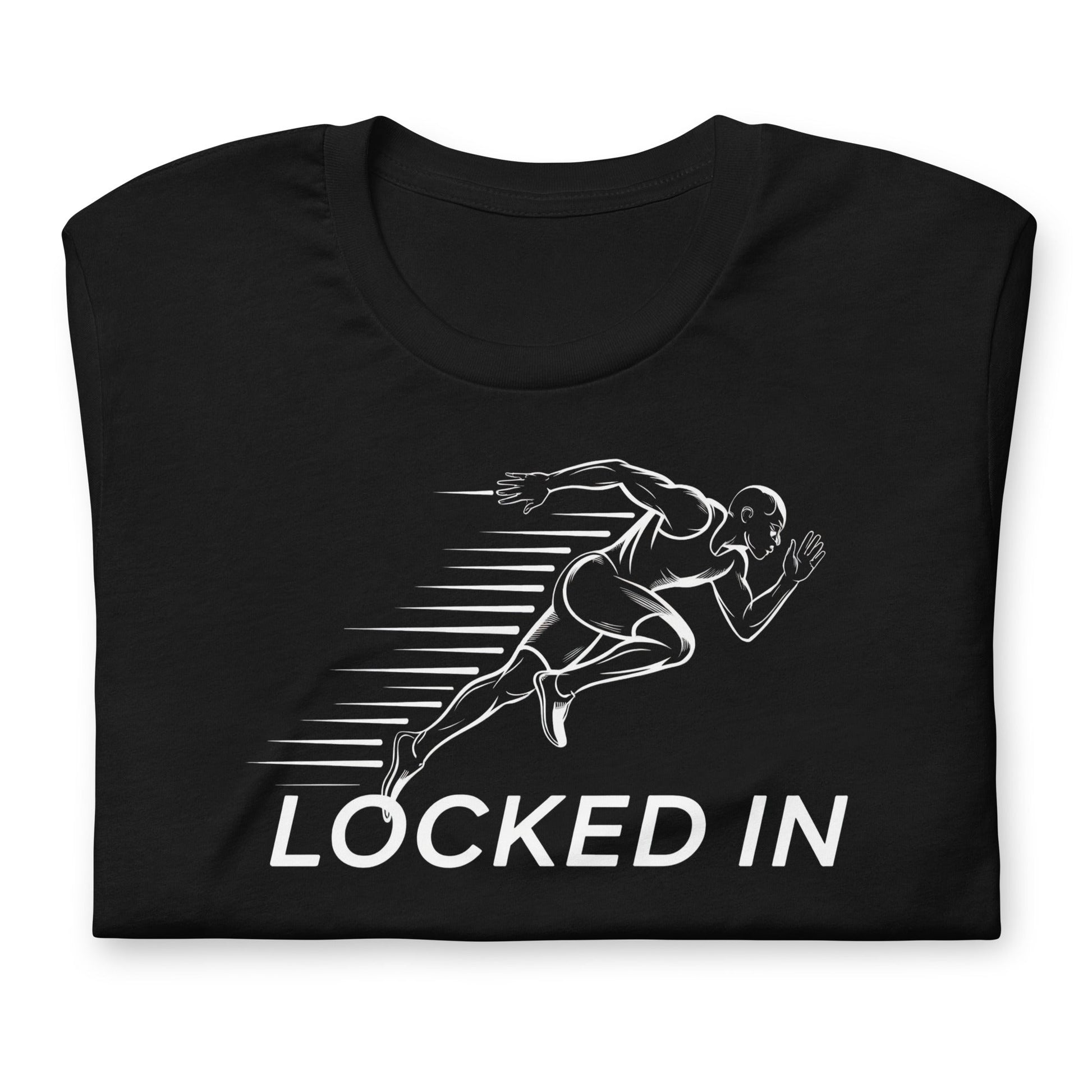 Locked In T-Shirt - Bold Black Apparel