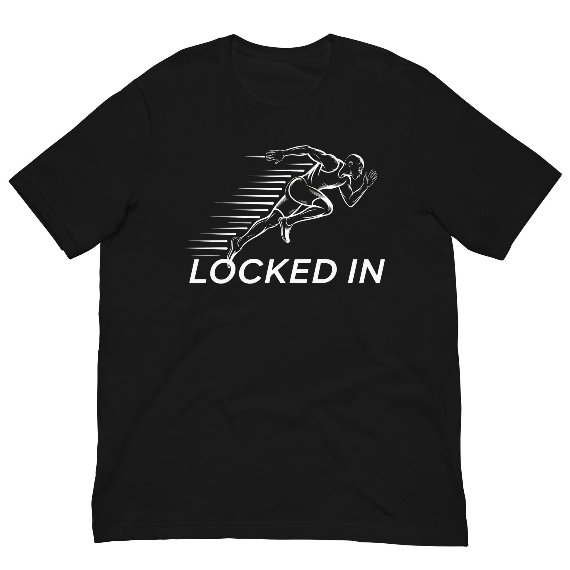 Locked In T-Shirt - Bold Black Apparel