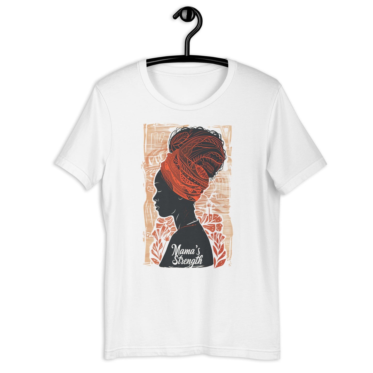 Mama's Strength Black Woman T-Shirt - Bold Black Apparel