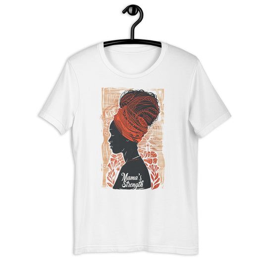 Mama's Strength Black Woman T-Shirt - Bold Black Apparel