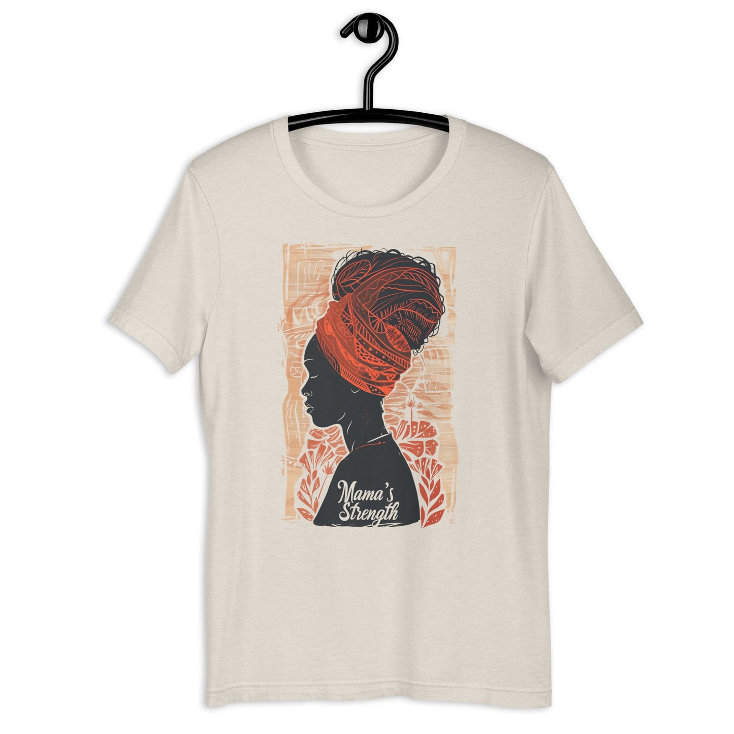 Mama's Strength Black Woman T-Shirt - Bold Black Apparel