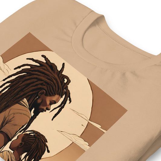 Meaning of Life Black Dad Canvas T-Shirt - Bold Black Apparel
