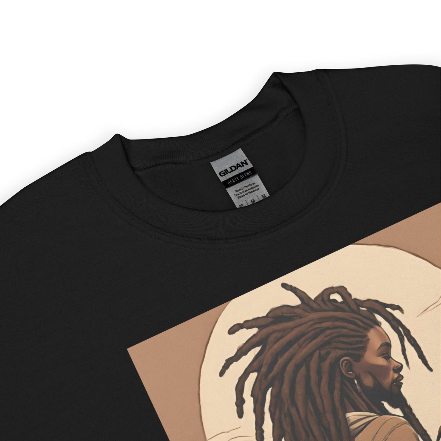 Meaning of Life Black Dad Crewneck - Bold Black Apparel