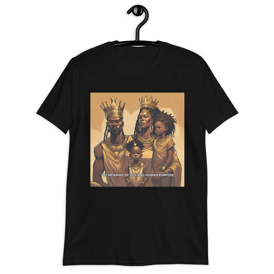 Meaning of Life Black Royal Family T-Shirt - Bold Black Apparel