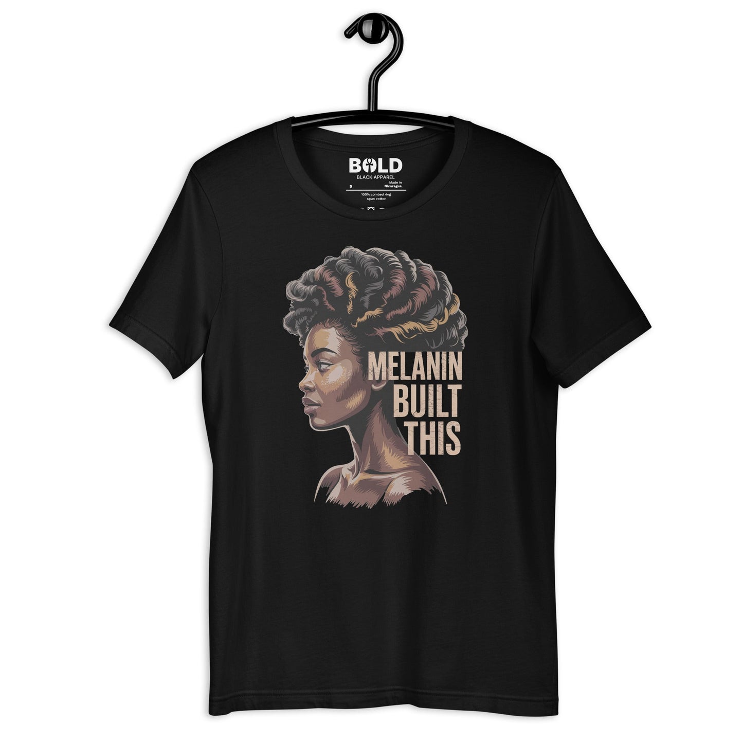 Melanin Built This T-Shirt - Bold Black Apparel