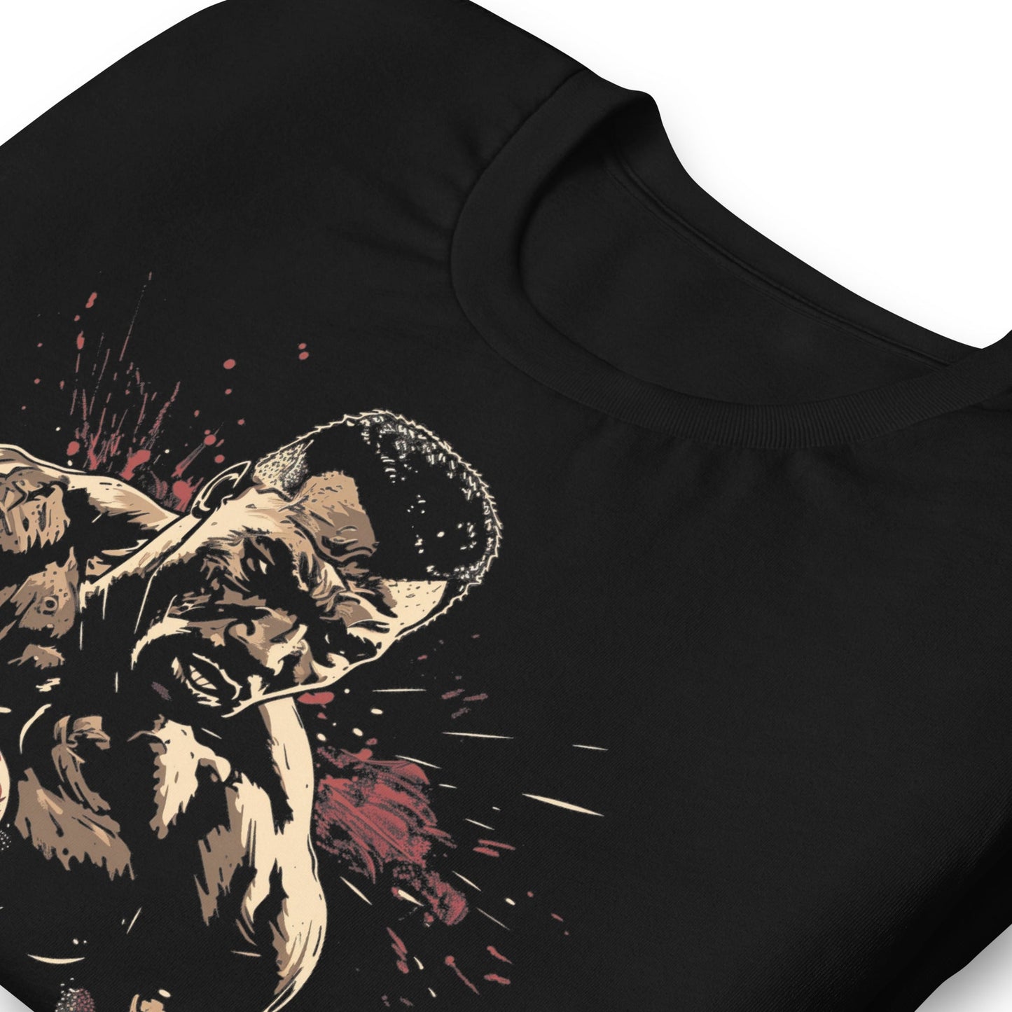 Mike Tyson Boxing in Action T-Shirt - Bold Black Apparel