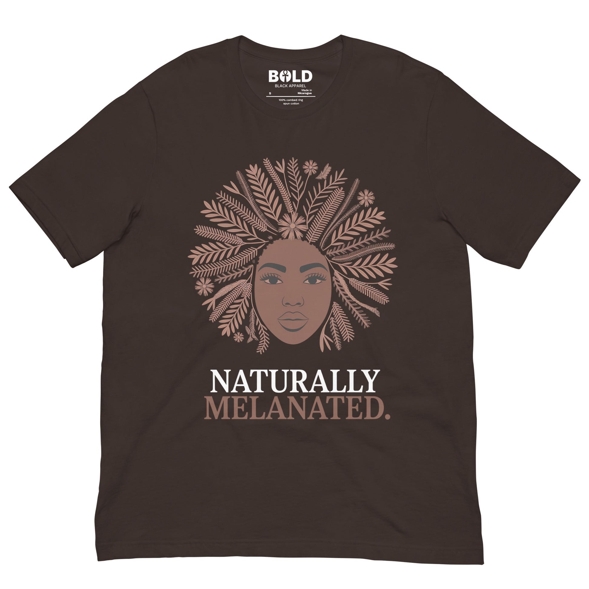 Naturally Melanated T-Shirt - Bold Black Apparel