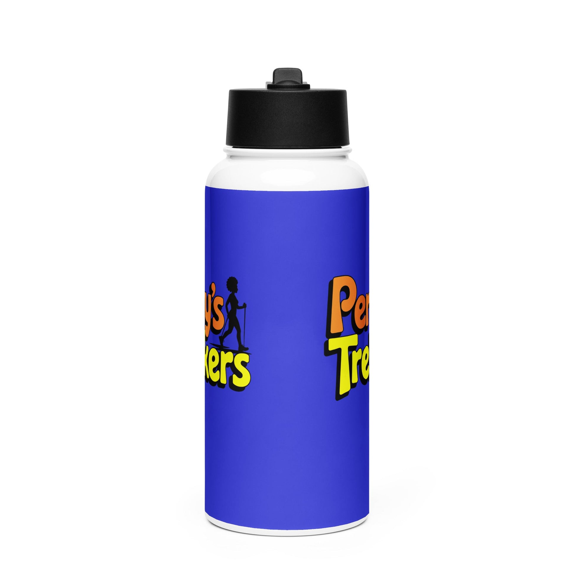 Perky's Trekkers Stainless Steel Water Bottle - Bold Black Apparel