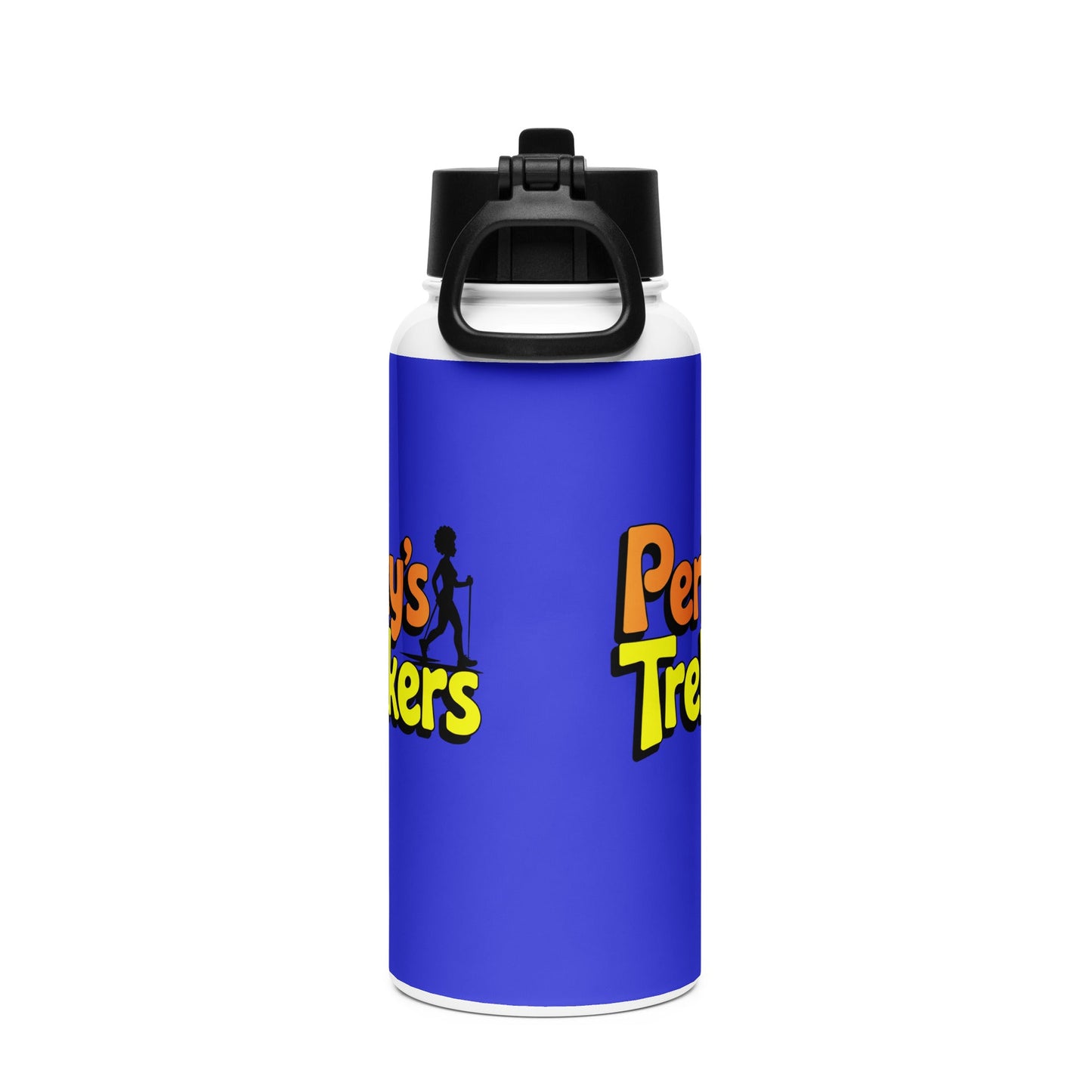Perky's Trekkers Stainless Steel Water Bottle - Bold Black Apparel