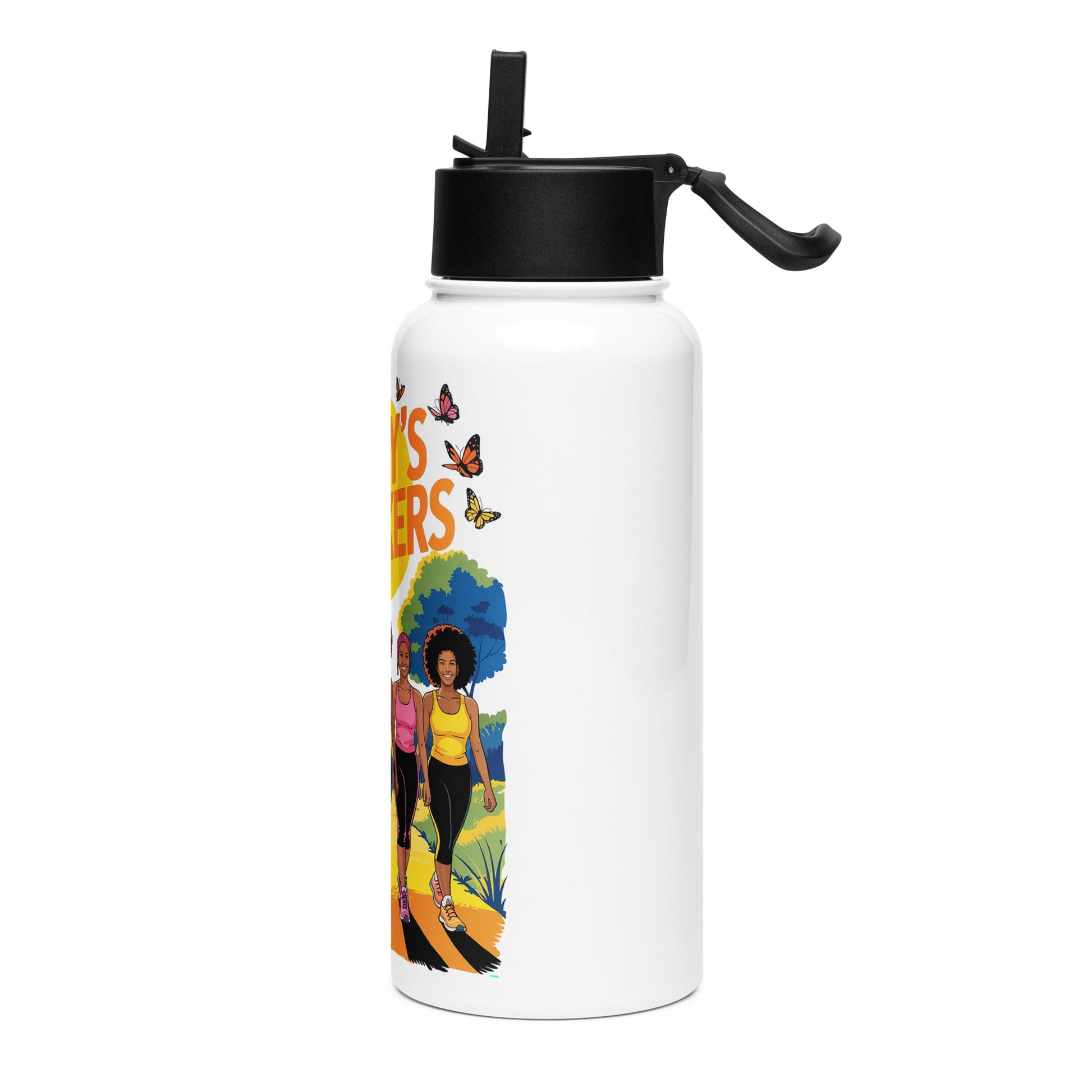 Perky's Trekkers Trail Stainless Steel Water Bottle - Bold Black Apparel