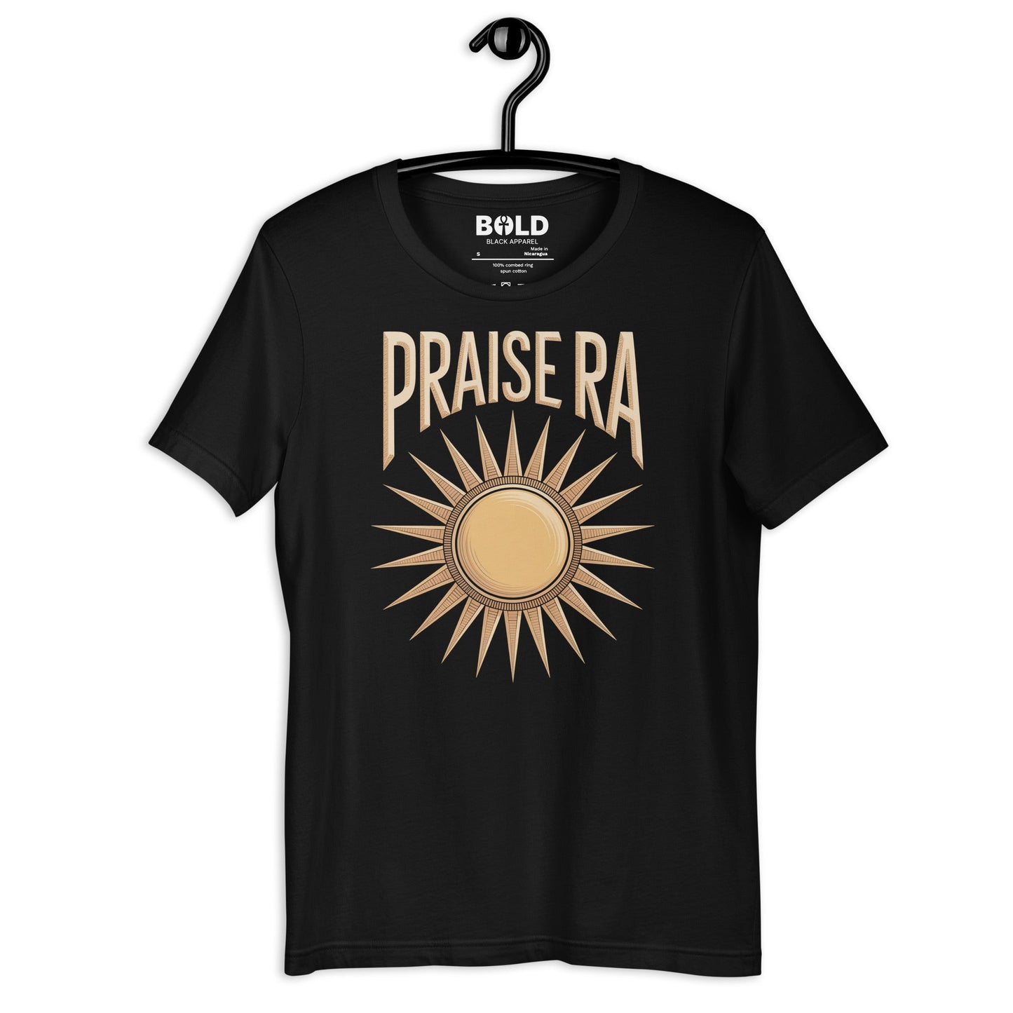 Praise Ra T-Shirt - Bold Black Apparel