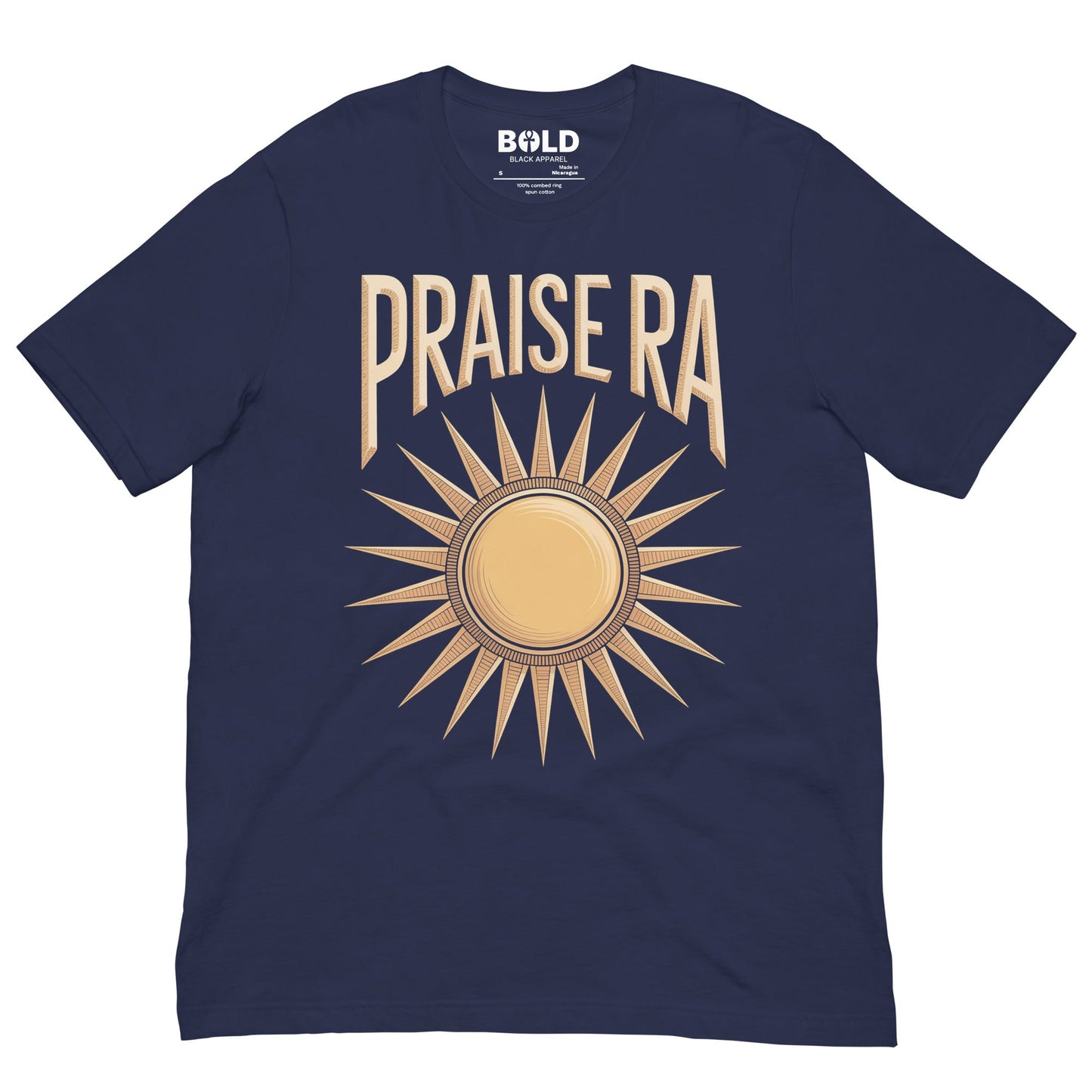 Praise Ra T-Shirt - Bold Black Apparel