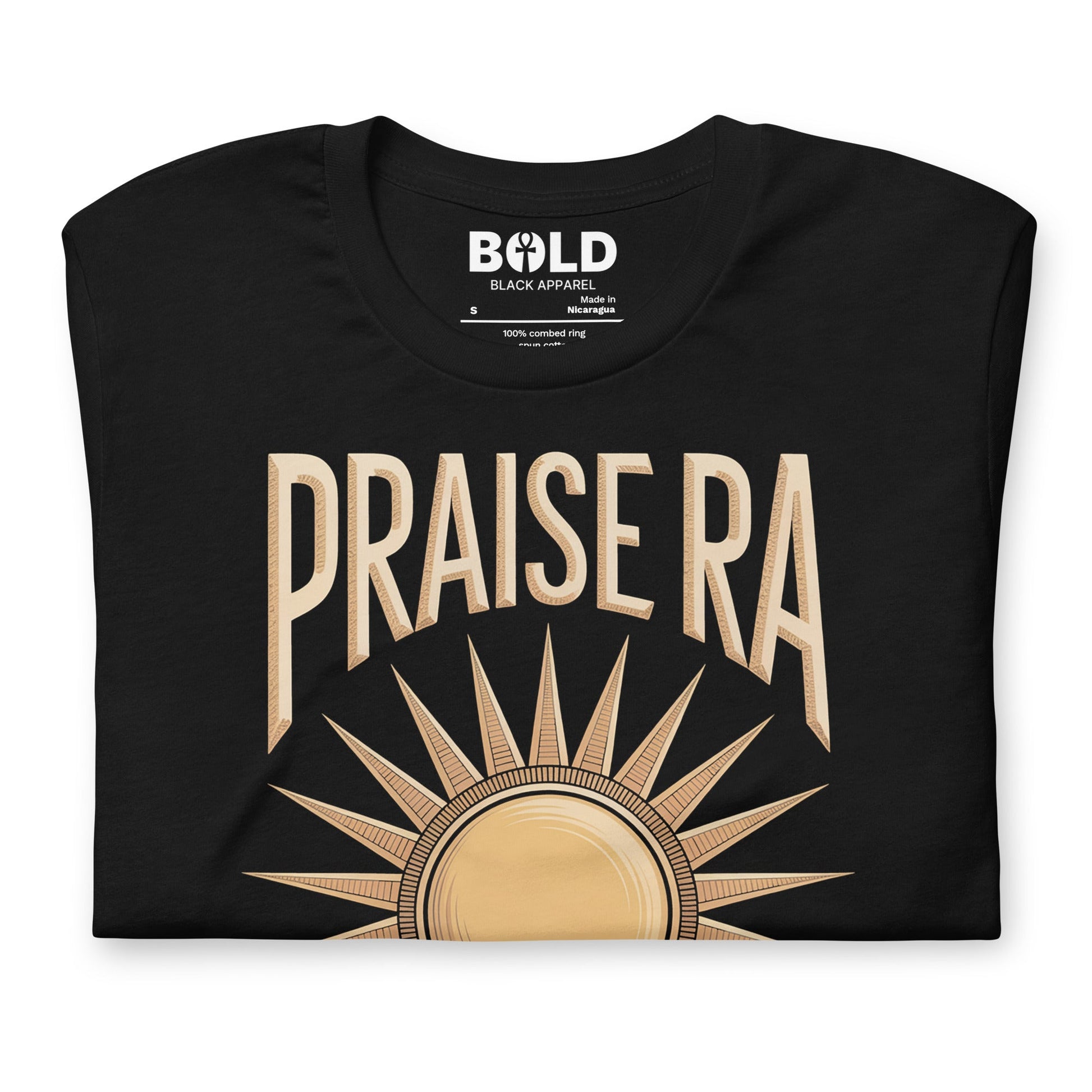 Praise Ra T-Shirt - Bold Black Apparel