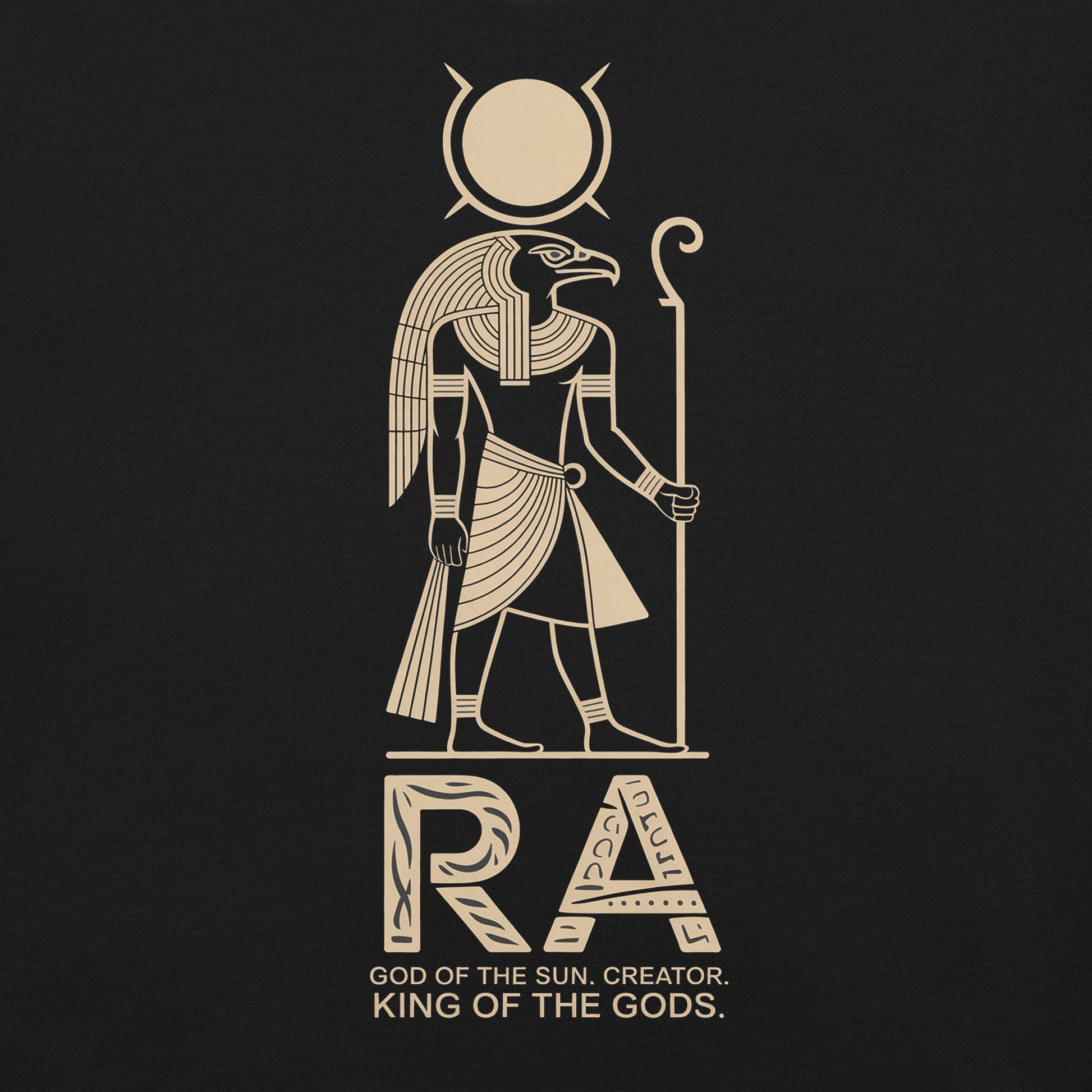 Ra God of the Sun T-Shirt - Bold Black Apparel
