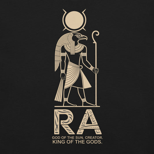 Ra God of the Sun T-Shirt - Bold Black Apparel