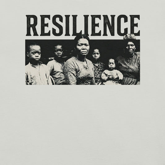 Resilience Black Family Portrait T-Shirt - Bold Black Apparel