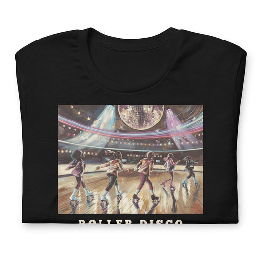 Roller Disco T-Shirt - Bold Black Apparel