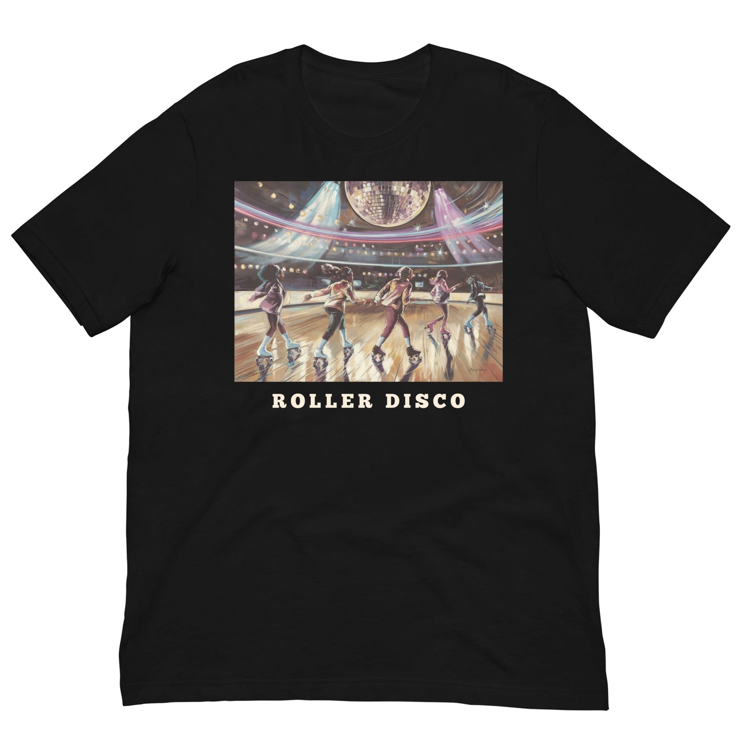Roller Disco T-Shirt - Bold Black Apparel
