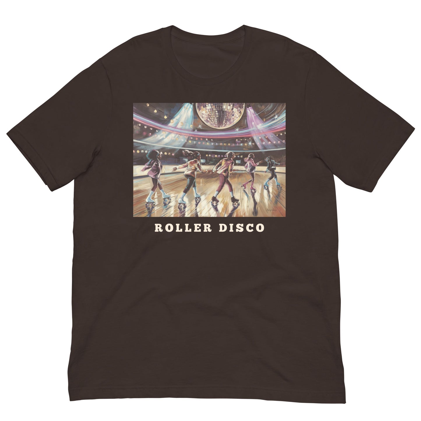 Roller Disco T-Shirt - Bold Black Apparel