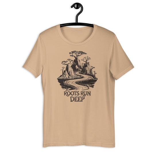 Roots Run Deep T-Shirt - Bold Black Apparel