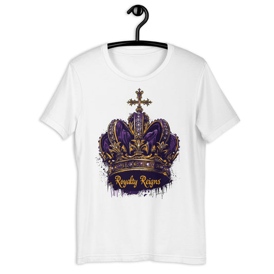 Royalty Reigns Crown T-Shirt - Bold Black Apparel