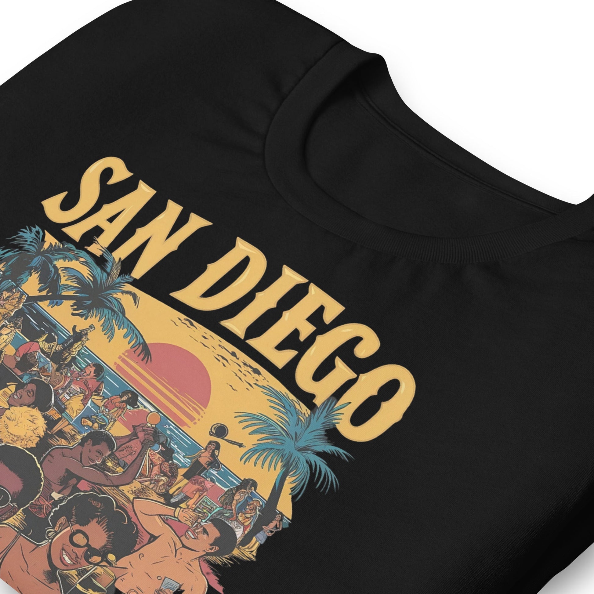 San Diego Beach Party T-Shirt - Bold Black Apparel