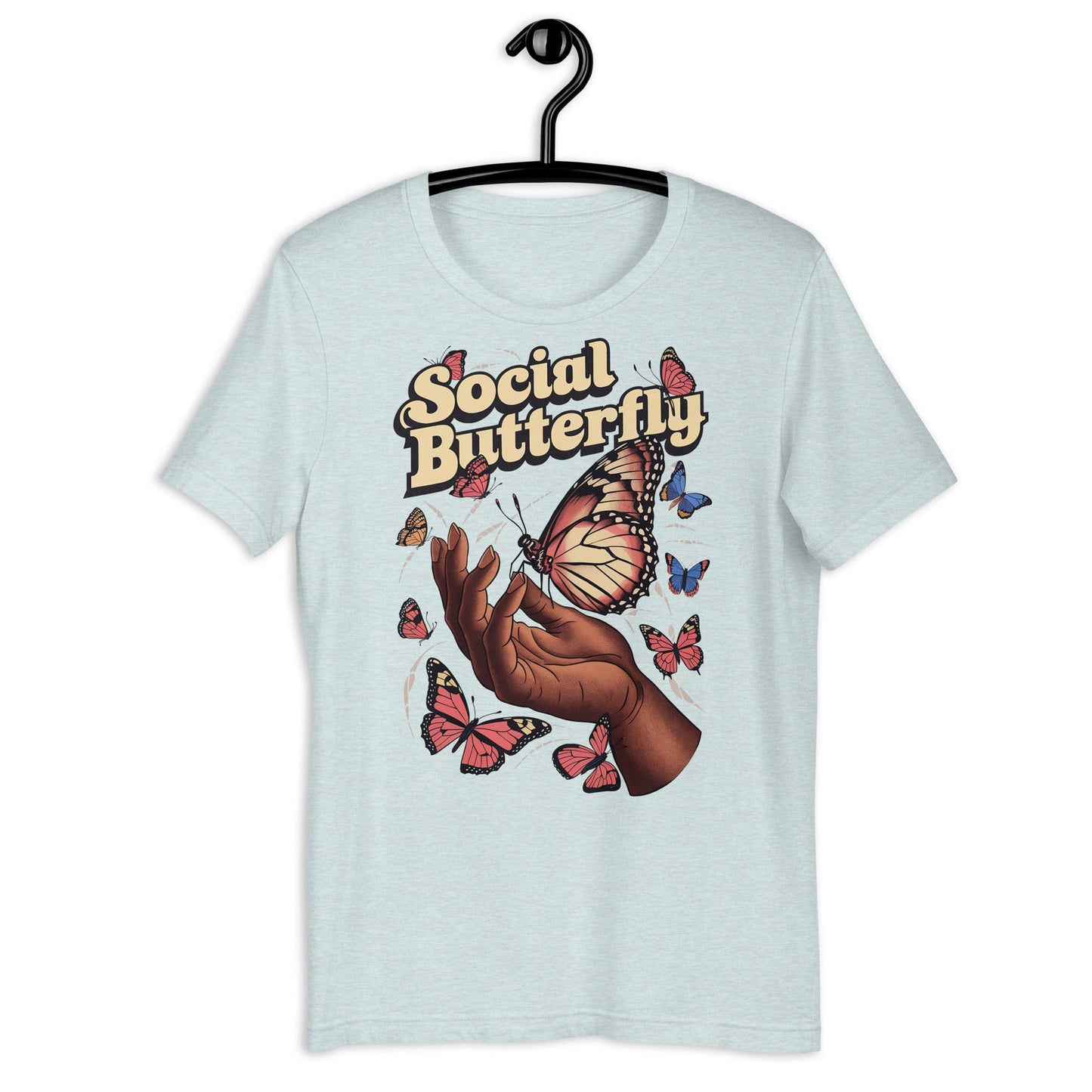 Social Butterfly T-Shirt - Bold Black Apparel