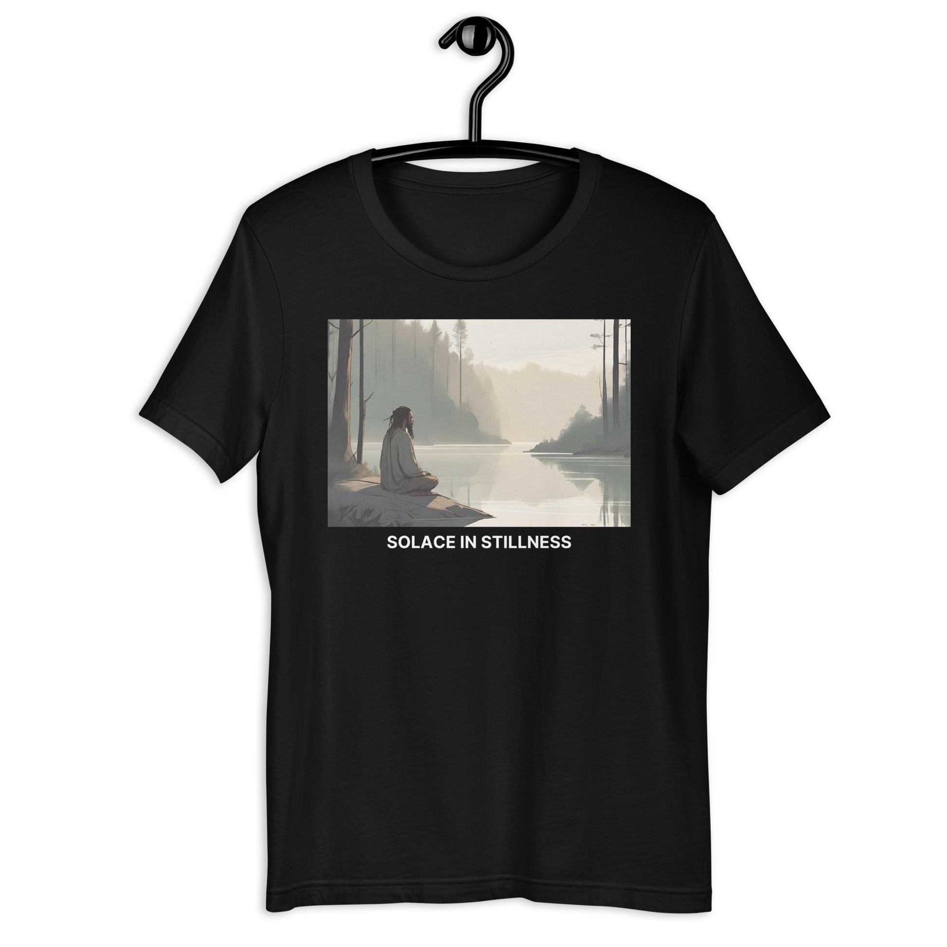 Solace in Solitude Canvas T-shirt - Bold Black Apparel