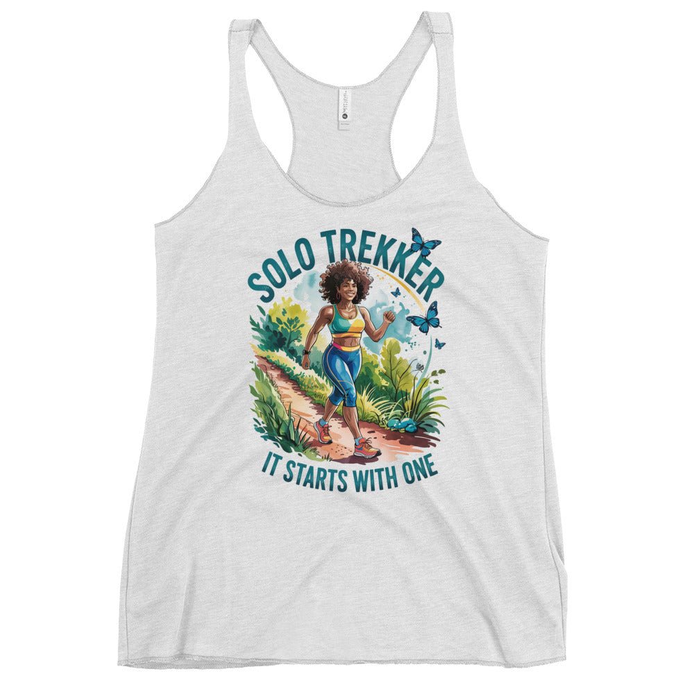 Solo Trekker Afro Tank - Bold Black Apparel