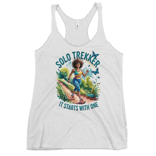 Solo Trekker Afro Tank - Bold Black Apparel