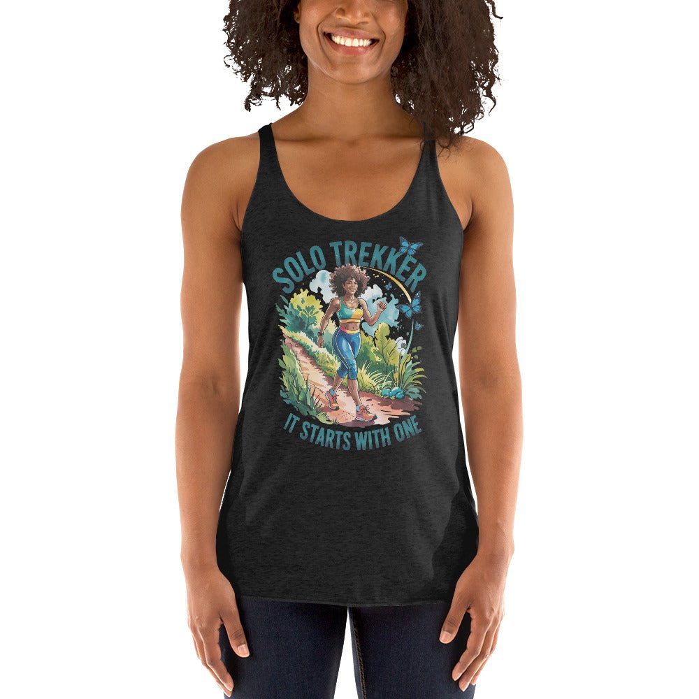 Solo Trekker Afro Tank - Bold Black Apparel