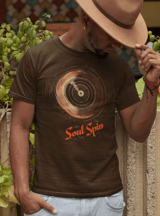 Soul Spin T-Shirt - Bold Black Apparel