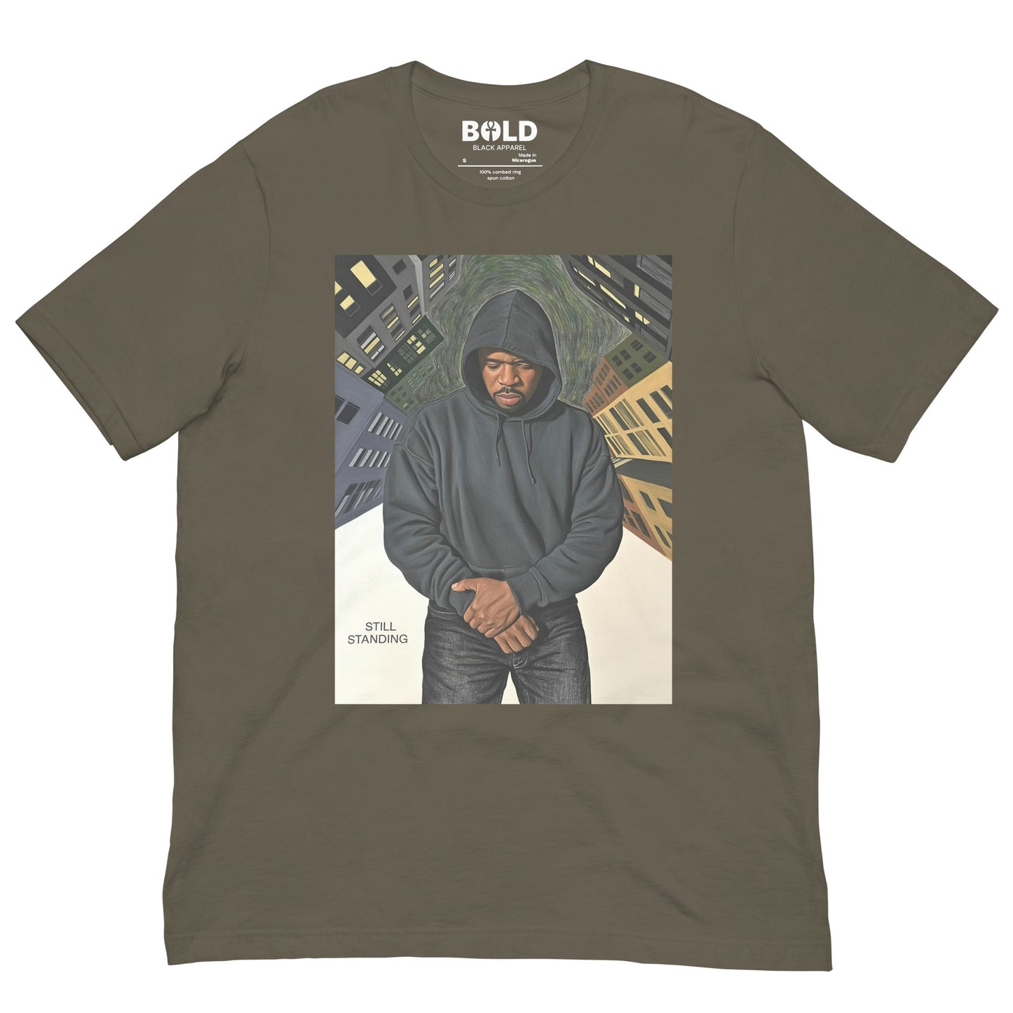 Still Standing T-Shirt - Bold Black Apparel