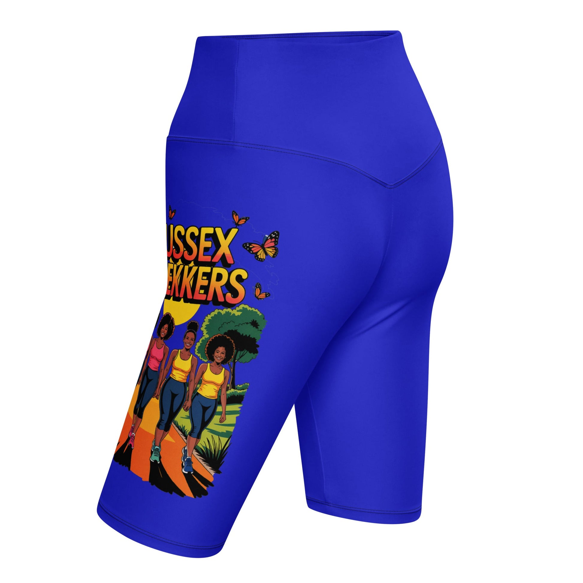 Sussex Trekkers Trail Biker Shorts - Bold Black Apparel