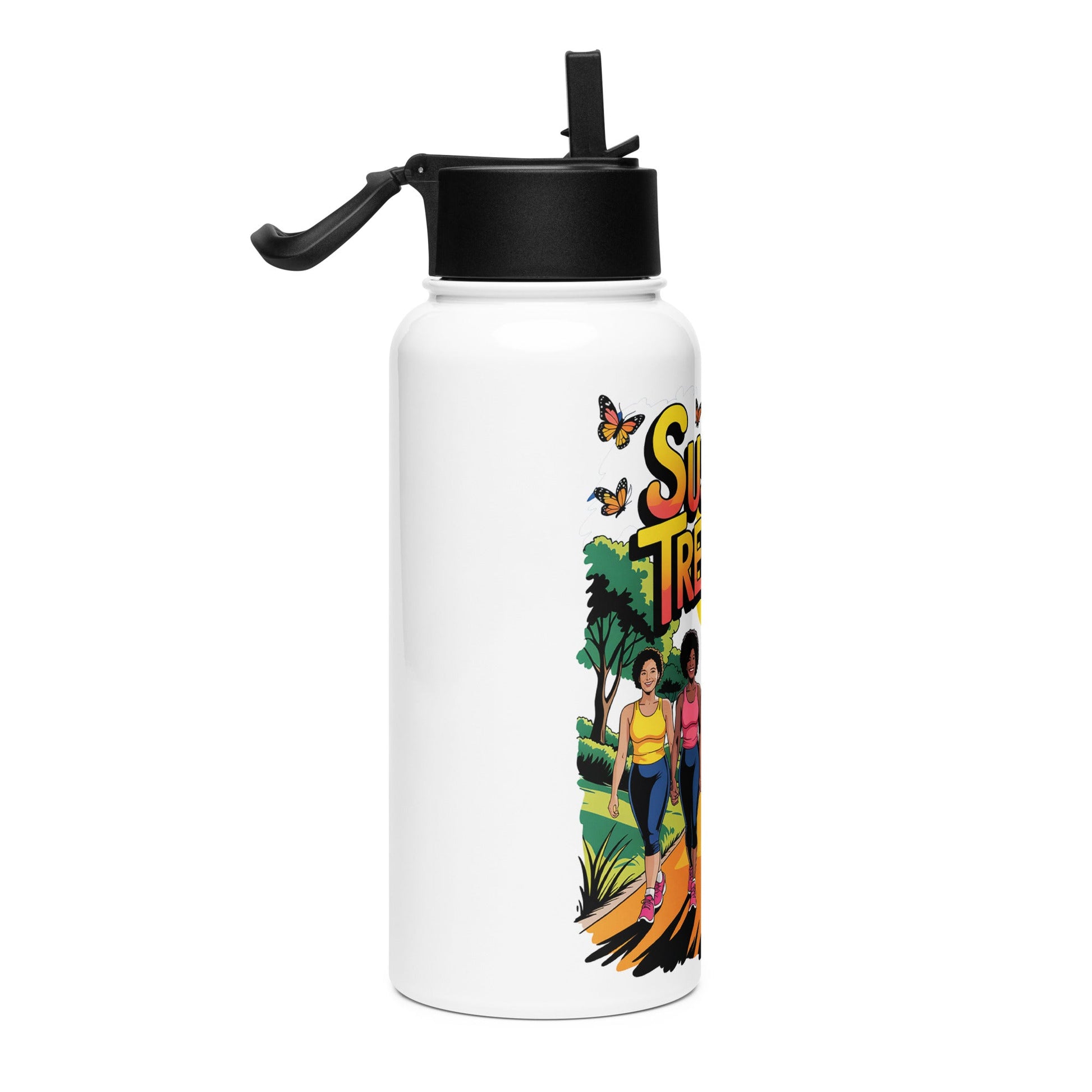 Sussex Trekkers Trail Stainless Steel Water Bottle - Bold Black Apparel