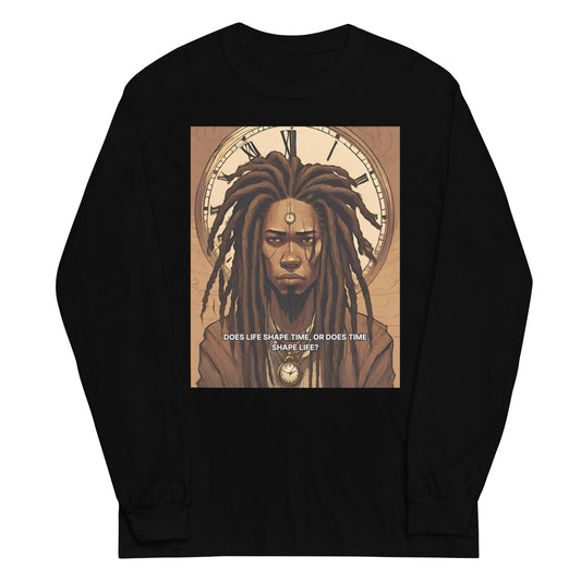 The Concept of Time Long Sleeve - Bold Black Apparel