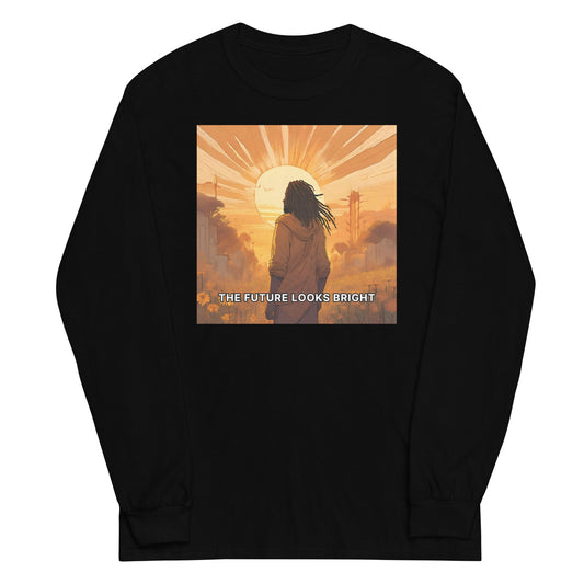 The Future Looks Bright 2 Long Sleeve - Bold Black Apparel